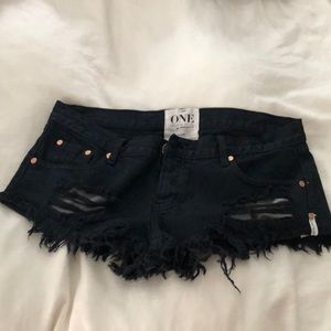 Never won One Teaspoon Black Booty Short
